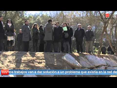 PresidenciaComMadrid - El Presidente regional, Ignacio González, supervisa en Las Rozas las obras de renovación de los colectores perteneciente a la red de saneamiento de la urbani...