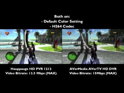 Hauppauge HD PVR 1212 & AVerMedia AVerTV HD DVR (PCIe ver.) Comparison