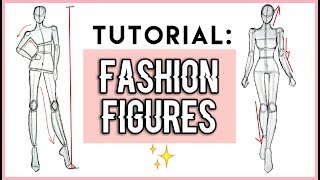 How to draw : Fashion Figures  For beginners! ✧�