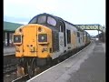 class 37 37026 & 37116 on Cawoods Castleford 96