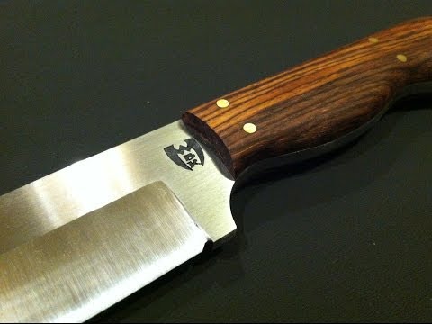 how to fasten a knife handle