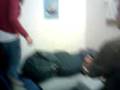 Wrestling Puffs na sala de convivio