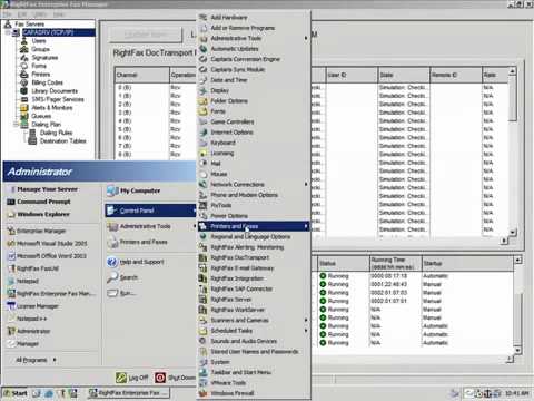 How to setup SMTP with RightFax