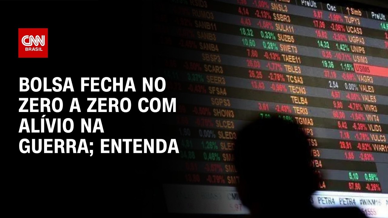 Bolsa fecha no “zero a zero” com alívio na guerra; veja análise | HORA H