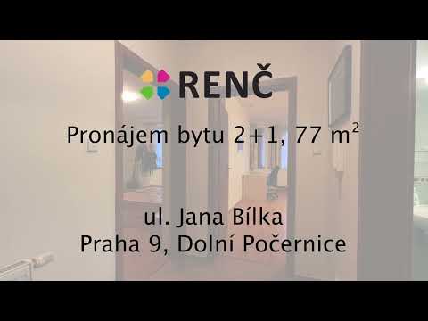 Video Pronájem bytu 2+1, 77 m², Praha 9, Dolní Počernice, na ul. Jana Bílka