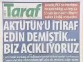 Aktütün baskini yalanlari...serefsizler yalan yazip duruyolar..ve de TSKyi yipratmak istiyorlar..ama bu hedeflerine ulasamiyacaklar...biz burda oldukca bir bok yapamayacaksiniz kekolar...Taraf gazetesinin yayınladığı Aktütün görüntülerinin sahte olduğunu duyuran Genelkurmay, görüntülerin nerelere ait olduğunu tek tek açıkladı.AKTÜTÜN GÖRÜNTÜLERİ SAHTEGenelkurmay Başkanlığı, 14 Ekimde bir gazetede yayımlanan Aktütün Jandarma Karakolu Bayraktepe Mevkisine yapılan saldırı sonrasındaki operasyonlara ilişkin görüntülerin operasyonlara ait olmadığını, saldırı sonrasında tespit edilen hedeflerin Türk Hava Kuvvetleri'ne ait F16'lar tarafından tam isabetle vurulduğunu bildirdi.30'DAN FAZLA TERÖRİST ÖLDÜRÜLDÜGenelkurmay Başkanlığı, Şırnak'ın Cudi Dağı'nın doğusunda Besta bölgesinde 14 Ekim 2008 günü sızma girişiminde bulunan iki ayrı terörist gruba düzenlenen operasyonun ardından elde edilen dinleme dokümanından, teröristlerin 30'un üzerinde zayiat verdiklerinin ve zayiatların bir bölümünü bölgeye gömdüklerinin, bir bölümünü ise yanlarında götürdüklerinin, hatta yaralı bir teröristin infaz edildiğinin anlaşıldığını bildirdi; herhangi bir istihbarat zafiyeti olmadığını belirtti.GENELKURMAY TARAF'TA YER ALAN GÖRÜNTÜLERDEN BİRİNİN BAYRAKTEPE'YE 125 KİLOMETRE UZAKLIKTAKİ KANDİL DAĞI BÖLGESİNE, AKTÜTÜN'ÜN 1 KİLOMETRE YAKININDA OLDUĞU BELİRTİLEN DİĞER İKİ GÖRÜNTÜNÜN İSE BU BÖLGEYE YAKLAŞIK 20 KİLOMETRE UZAKLIKTAKİ KERİTEPE'YE AİT OLDUĞUNU BİLDİRDİGenelkurmay Başkanlığı İletişim Daire Başkanı Tuğgeneral Metin Gürak, 14 Ekimde bir gazetede yer alan görüntülerden birinin Bayraktepe'ye 125 kilometre uzaklıktaki Kandil Dağı bölgesine, Aktütün'ün 1 kilometre yakınında olduğu belirtilen diğer iki görüntünün ise bu bölgeye yaklaşık 20 kilometre uzaklıktaki Keritepe'ye ait olduğunu bildirdi.Genelkurmay Başkanlığı Karargahı'ndaki haftalık basın bilgilendirme toplantısında gazetecilerin sorularını yanıtlayan Tuğgeneral Gürak, bir gazetede yer alan görüntülere ilişkin soru üzerine, Hava Kuvvetlerinin, Aktütün Jandarma Sınır Karakolu'na yönelik saldırının olduğu gün saat 16.58'den itibaren tespit edilen hedefleri tam isabetle vurduğuna ve 14.45'te de helikopterlerin, hedefi atış altına aldığına ilişkin görüntüleri basın mensuplarına gösterdi.Bir gazetede, 14 Ekimde yer alan görüntülerden birinin 125 kilometre uzaklıktaki Kandil Dağı bölgesine, Aktütün'ün 1 kilometre yakınında olduğu belirtilen diğer iki görüntünün ise bu bölgeye yaklaşık 20 kilometre uzaklıktaki Keritepe'ye ait olduğunu belirterek, bunun, görüntüler üzerindeki koordinatlardan da çok kolay bir şekilde anlaşıldığını söyledi.Bu konunun bazı basın yayın organlarında teknik bir dille çok iyi bir şekilde açıklandığını ifade eden Tuğgeneral Gürak, konuyla ilgili ellerinde çok detaylı bilgiler bulunduğunu, inceleme tamamlandıktan sonra bunları açıklayacaklarını kaydetti.Türk Hava Kuvvetleri F-16'larının vurduğu noktanın Bayraktepe'ye yakınlığının 17.5 kilometre civarında olduğunu bildiren Tuğgeneral Gürak, çatışma esnasında teröristlerin, askerlerin zarar görmeyeceği şekilde ateş altına alındığını söyledi.Tuğgeneral Gürak, ''Durum takip edilmiş, elde edilen görüntüye yönelik hava harekatı uygulanmış ve hedef tam isabetle vurulmuştur''Terörist zayiatıyla ilgili bir soruya da Tuğgeneral Gürak, durum raporlarının, çatışma bölgesindeki birlik tarafından hazırlanan bir rapor olduğunu, sadece kara unsurlarına ait faaliyetlerin açıklandığını, müteakip gün yapılan arama ve tarama faaliyetlerinde etkisiz hale getirilen ve TSK tarafından bildirilen terörist sayısına ulaşıldığını söyledi.Tuğgeneral Gürak, harekat bölgesinin yakın civarındaki arazide bulunan 9 teröristin cesedinin Şemdinli Cumhuriyet Savcılığına teslim edildiğini bildird