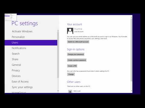 how to set administrator password in windows 8