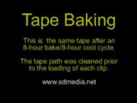 Hydrolysis and Baking of V-30 Videotape