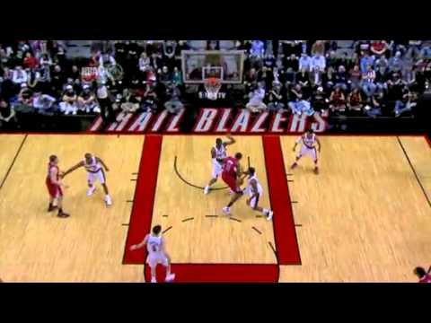 Wesley Matthews to Rudy Fernandez for a dunk