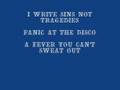 I Write Sins, Not Tragedies Karaoke