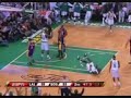 NBA Finals 2008 Game 6 : Kevin Garnett Bank Shot and Foul