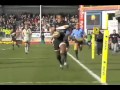 Sireli Naqelevuki try for Exeter Chiefs v Northampton Saints.