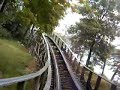 this is the boulder dash at lake compounce. i am now changeing the desription of this video. some of you guys have asked me questions. here are the answers. q: were do you live? a: i live in niantic ct , 20 minutes away from the park q: how old are you? a: im 18, but in this video im 16 q: the hissing of the coaster, when it pauses for a sec , whats that? a: thats what you call 