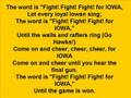 Iowa Hawkeyes - Fight Song