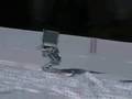 Skiing Robot Races Down Snow Slope