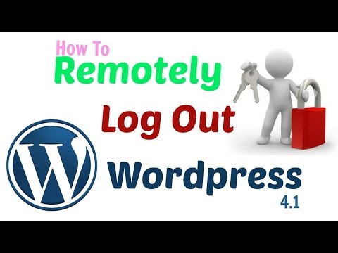how to logout of wordpress