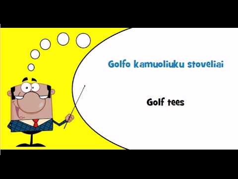 Let’s learn Lithuanian #Theme = Golf equipment