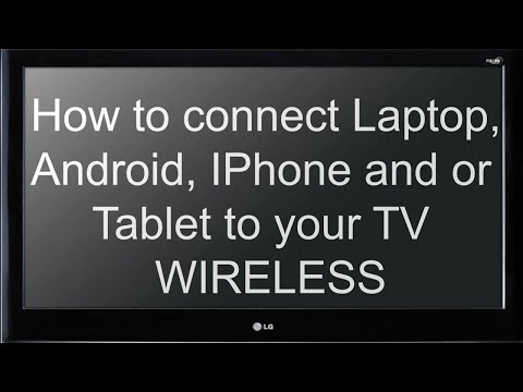 how to wireless connect laptop to tv