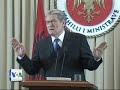 Shqiperi, Berisha komenton mbi greven e socialisteve