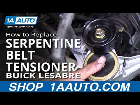 How To replace Install Serpentine Belt tensioner 1996-98 Buick Lesabre 3800 3.8L