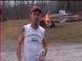Redneck + Beer + Gas + Fireworks = FIRE !!