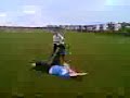 tree attack on football pitch