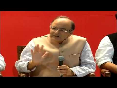 Shri Arun Jaitley at the launch of Panch Kranti Abhiyan in presence of other BJP Leaders