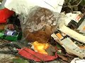 DIVANI E PANETTONI IN UNA DISCARICA ABUSIVA IN VIA ALPI AD ANCONA