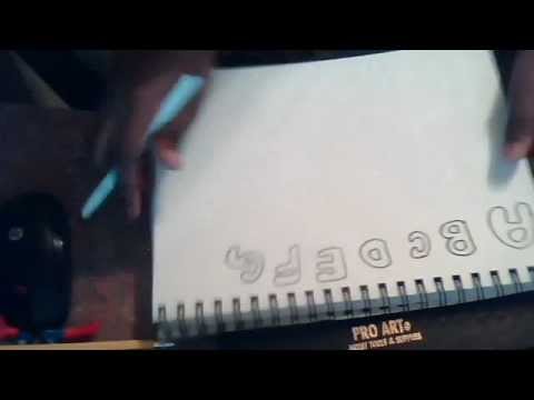 how to draw bubble letters from a to z