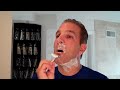 CLICK HERE TO BUY : shavenation.com to Purchase The Merkur Razors seen in this video and Other Fine Shaving Items. Safety Razor Challenge:Can a Safety Razor Shave off 5 Days of Beard Growth? Some skeptics think not... Shaving is accomplished on the Left Side of the Face with a MERKUR FUTUR SAFETY RAZOR and on the Right side of the Face with a MERKUR HD RAZOR. Watch the entire video to discover that the Shave is completed with no problem whatsoever. No pulling or tugging that you might experience from a multi-blade style cartridge razor... HOW TO PERFORM A 3 Pass Wet Shave with a Safety Razor, using a Rooney Large Badger Brush, and Taylor of Old Bond Sandalwood Shaving Cream From a Tub. Steps involved in the Process are as follows: A)Shower with Hot Water & Wash Beard with Soap/then conditioner. B) Soak Badger Brush in Cup of Hot Water for 2 Minutes C) Fill Sink with Hot Water D) Apply shaving cream to Tips of Badger Brush E) Apply Hot Water to Beard/Do Not Dry Off F) Apply Shaving Cream to beard so that skin does not show through cream. 1) First Pass Straight Down With The Grain 2) Second Pass From Ear to Nose Across The Grain 3) From South to North / Upward Motion. 4) Rinse with Hot then Cold Water. 5) Apply Your Favorite After Shave Lotion or Cream/Preferably Alcohol Free. 6) You've Had a Great Shave, You'll Have a Great Day!!! That is the Art of Straight Razor and Safety Razor Wet Shaving I also own other razors by Boker, Dovo Wade & Butcher, Torrey, Geo Wostenholm <b>...</b>