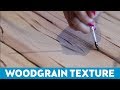 How to Paint Woodgrain Texture!