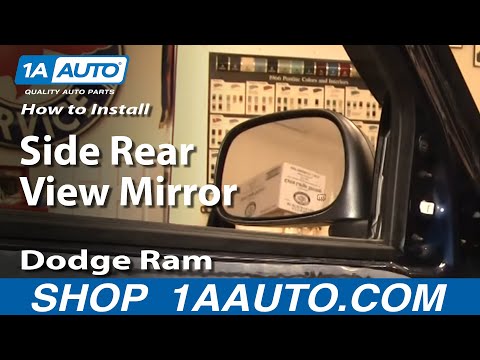 How To Install Repair Replace Side Rear View Mirror Dodge Ram 02-08 1AAuto.com