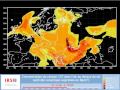 Accident de Tchernobyl: déplacement du nuage sur l'Europe (26 avril - 9 mai)