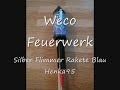 Weco - Silber Flimmer Rakete blau