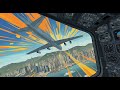 Cockpit Video daytime landing Hong Kong Kai Tak Airport 香港  啟德機場 full approach