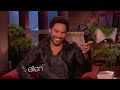 this handsome rock star was here to tell ellen about his exciting role in the new film, 