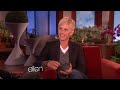 this handsome rock star was here to tell ellen about his exciting role in the new film, 