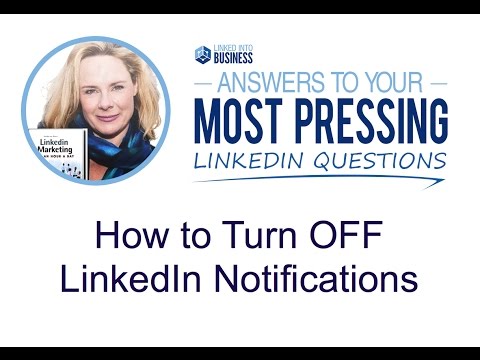 how to turn off linkedin notifications