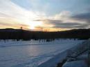 Maine - Beautiful sunset over the mountains in Bethel