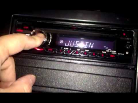 how to change time on sony xplod cd player
