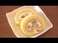 How to Make Japanese Roll Cake (Swiss Roll) Recipe トライフルロールケーキ レシピ