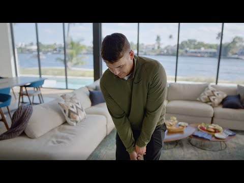 Michelob Ultra, Brooks Koepka trick shots. Michelob Ultra, Brooks Koepka trick shots.