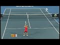 court level replay front and behind view of forehand against jelena jankovic.
