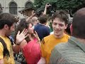 Flash mob pufos Bataie perne Piata Universitatii Mineriada