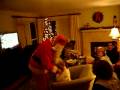 santa with red nails