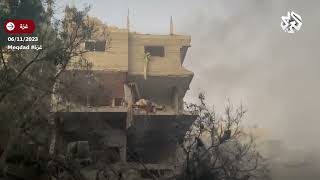 مخيم الشاطئ.. مشاهد توثق آثار الدمار عقب قصف طيران الاحتلال لمربع سكني كامل فوق رؤوس سكانه