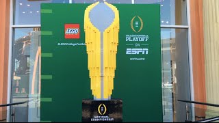 LEGO® Model Time Lapse - College Football Playoff National Championship Trophy #LEGOCollegeFootball