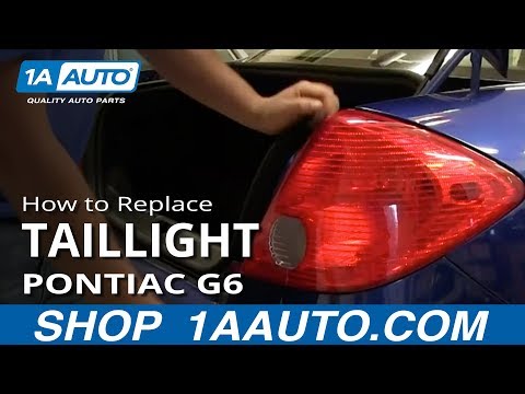 How To Install Change Fix Broken Taillight 2005-10 Pontiac G6 4 Door Sedan