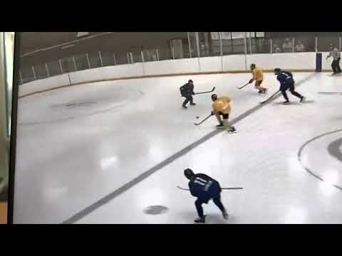 Chase Foy with the early sauce pass and pokes it into Finnish 14U HP development camp 2022