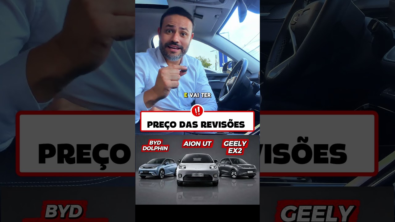CUSTO DE MANUTENÇÃO GEELY EX2 X DOLPHIN X AION UT - quem vence? 👀🚨 #aionut #geely #ex2 #byd